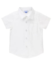 Load image into Gallery viewer, White Short Sleeve Button Down Shirt