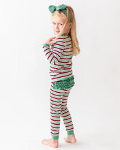 Load image into Gallery viewer, Peppermint Stripe Long Sleeve PJ&#39;s