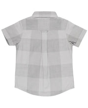 Load image into Gallery viewer, Harbor Gray Plaid Short Sleeve Button Down Shirt