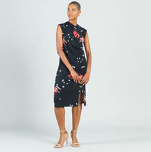 Load image into Gallery viewer, Side Slit Midi Dress - Floral Flake