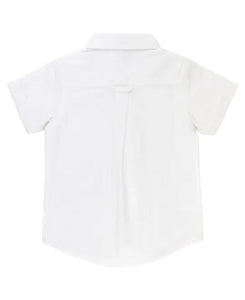White Short Sleeve Button Down Shirt