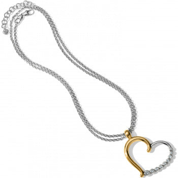 JM1582 Sparkle Heart Convertible Necklace