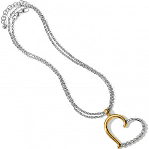 JM1582 Sparkle Heart Convertible Necklace