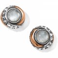 JA590C Neptune's Rings Crystal Button Earrings