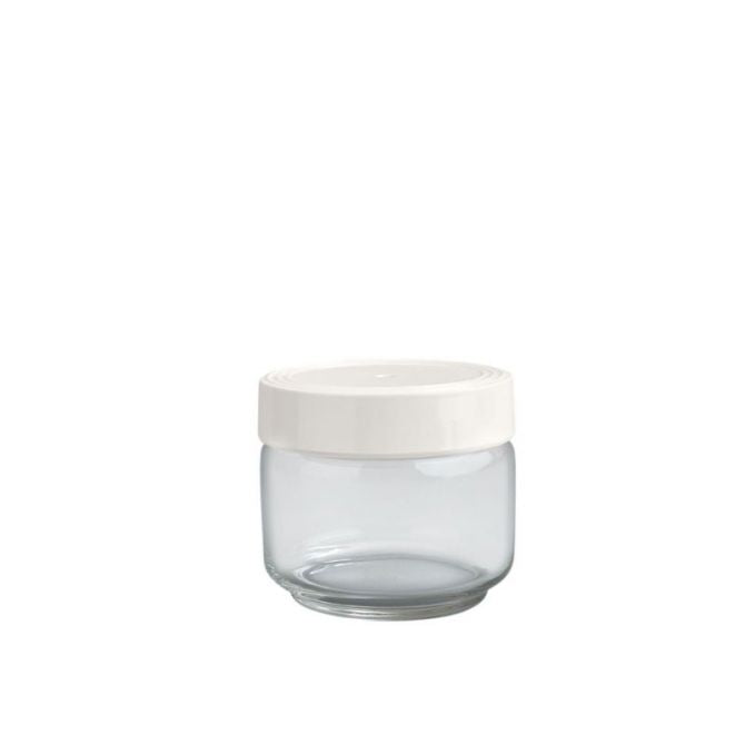 Small Pinstripe Canister with Melamine Lid