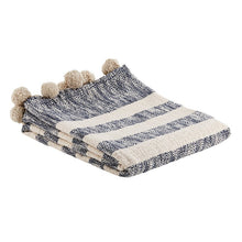 Load image into Gallery viewer, Pom Throw - Navy