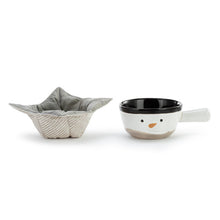 Load image into Gallery viewer, Snowman Soup Crock and Bowl Cozy