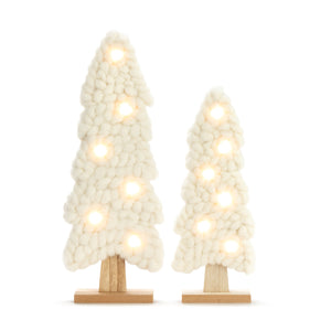 Lit Knit Trees - Set of 2