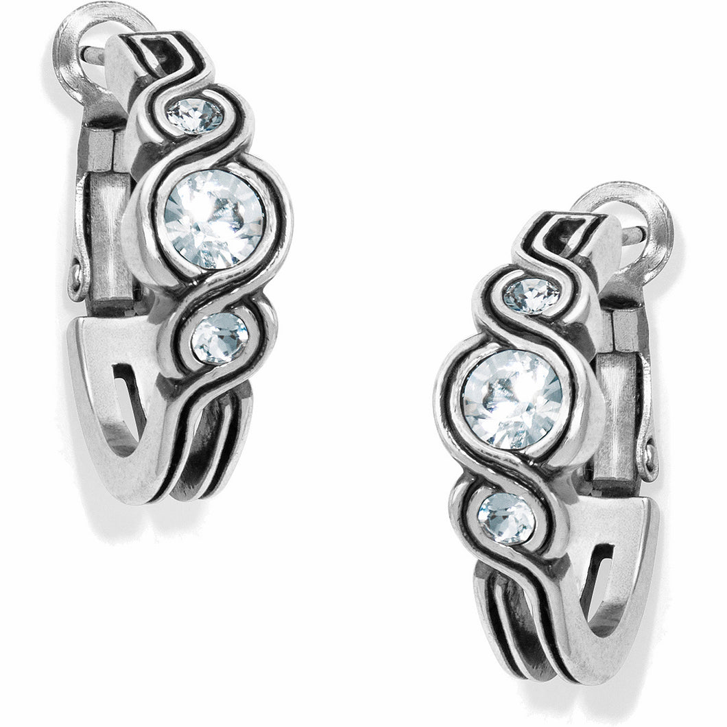 JA2671 Infinity Sparkle Hoop Earrings