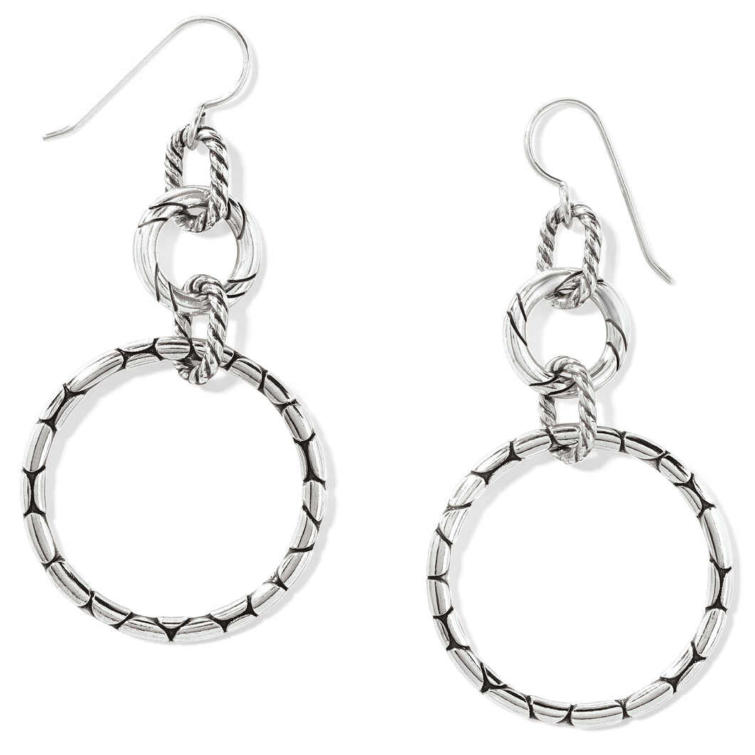 JE4700 Pebble Rings French Wire Earrings